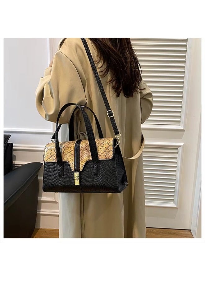 Luxury Alligator PU Leather Handbag for Women – Chic Shoulder & Crossbody Bag