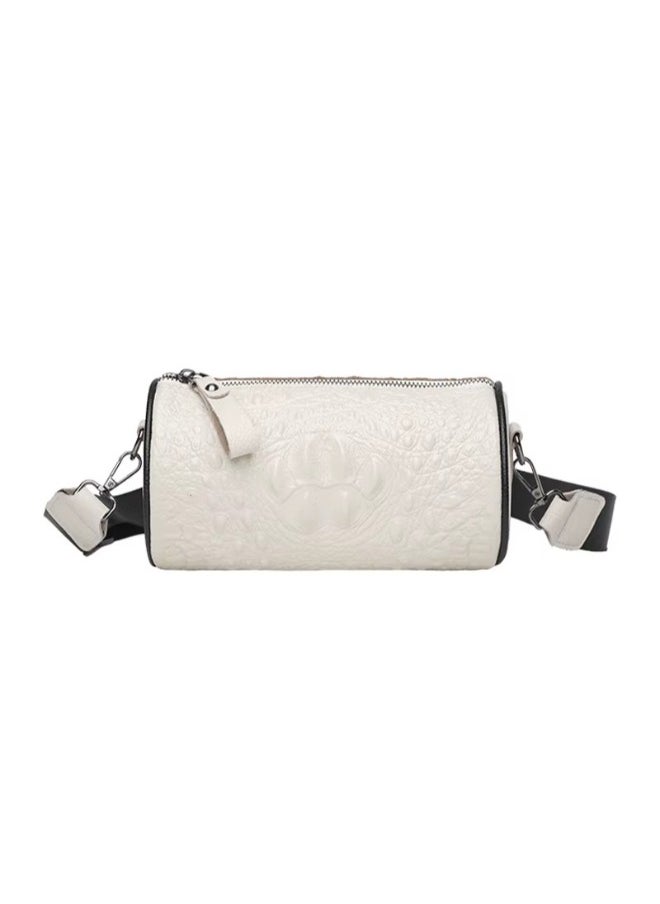Crocodile Cowhide Leather Handbag – Stylish Dhol-Style Shoulder & Crossbody Bag