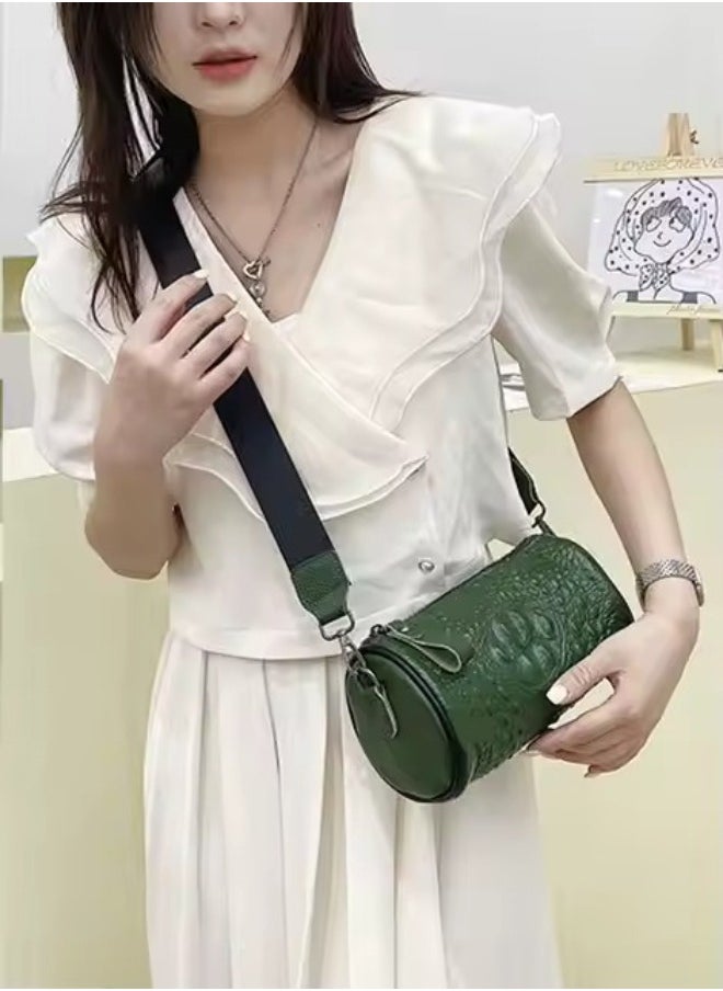 Leather Handbag – Stylish Dhol-Style Shoulder & Crossbody Bag