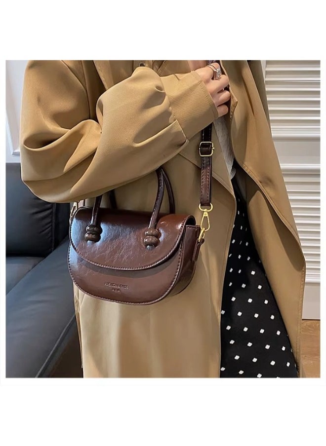 Elegant Small Square PU Leather Handbag – Stylish & Versatile Shoulder Bag for Women