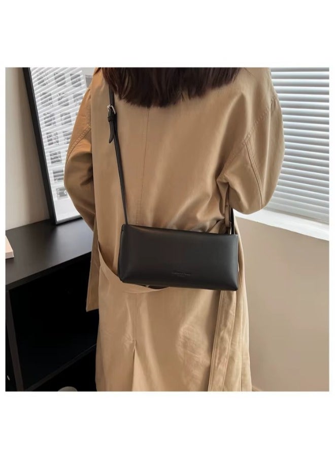 Elegant PU Leather Shoulder Bag – Sleek, Lightweight & Stylish Korean-Inspired Design