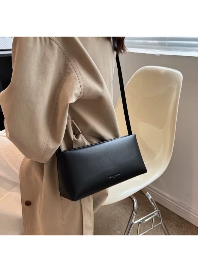 Elegant PU Leather Shoulder Bag – Sleek, Lightweight & Stylish Korean-Inspired Design