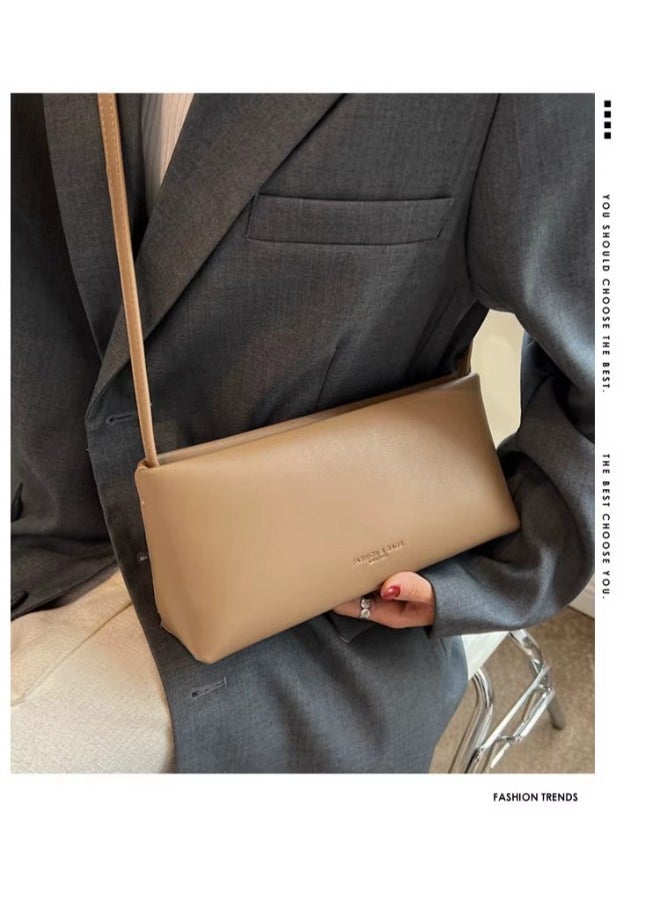 Elegant PU Leather Shoulder Bag – Sleek, Lightweight & Stylish Korean-Inspired Design