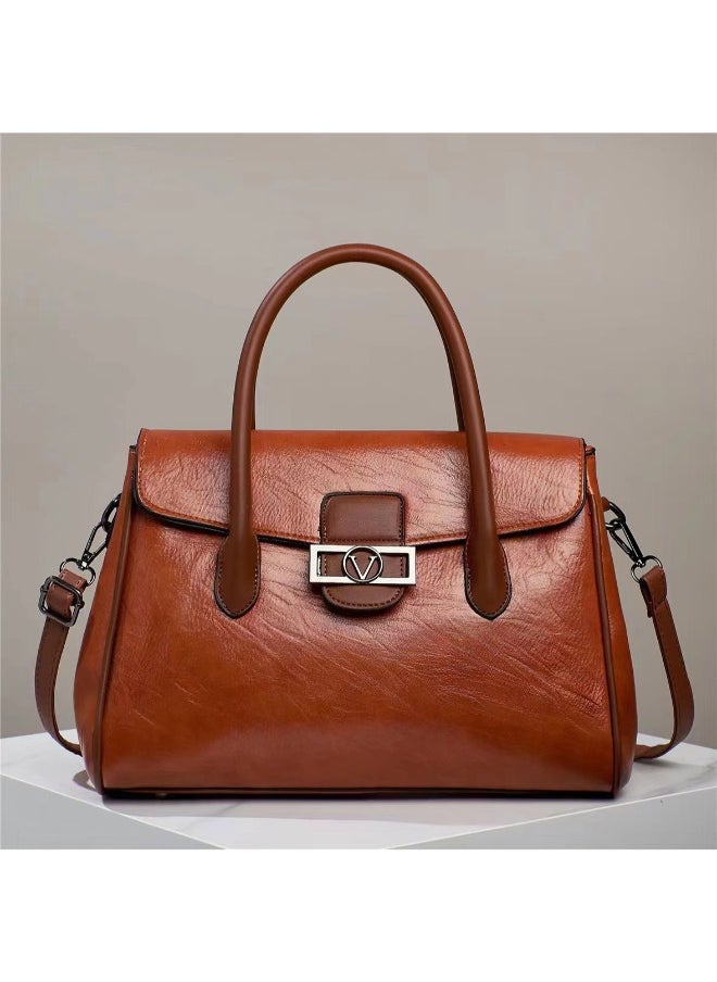 Elegant PU Leather Handbag for Women – Stylish & Spacious Crossbody Shoulder Bag