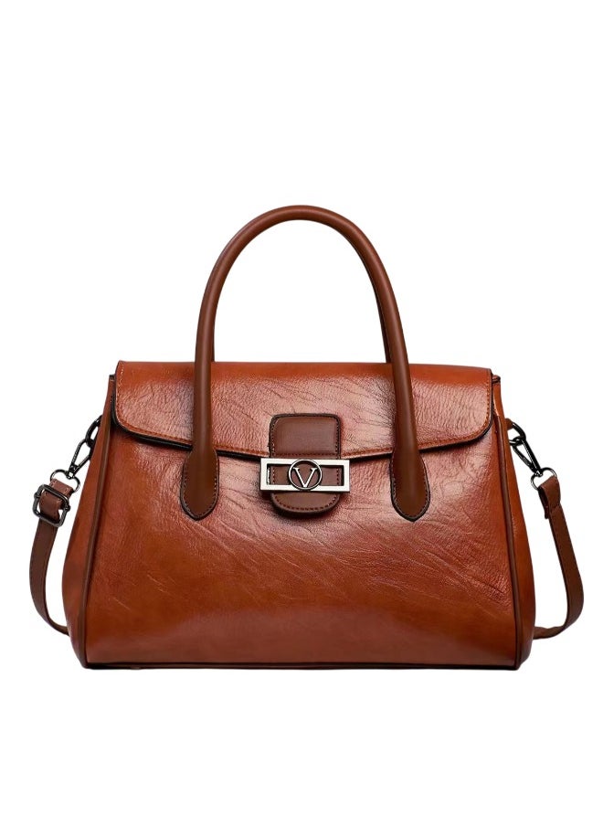 Elegant PU Leather Handbag for Women – Stylish & Spacious Crossbody Shoulder Bag