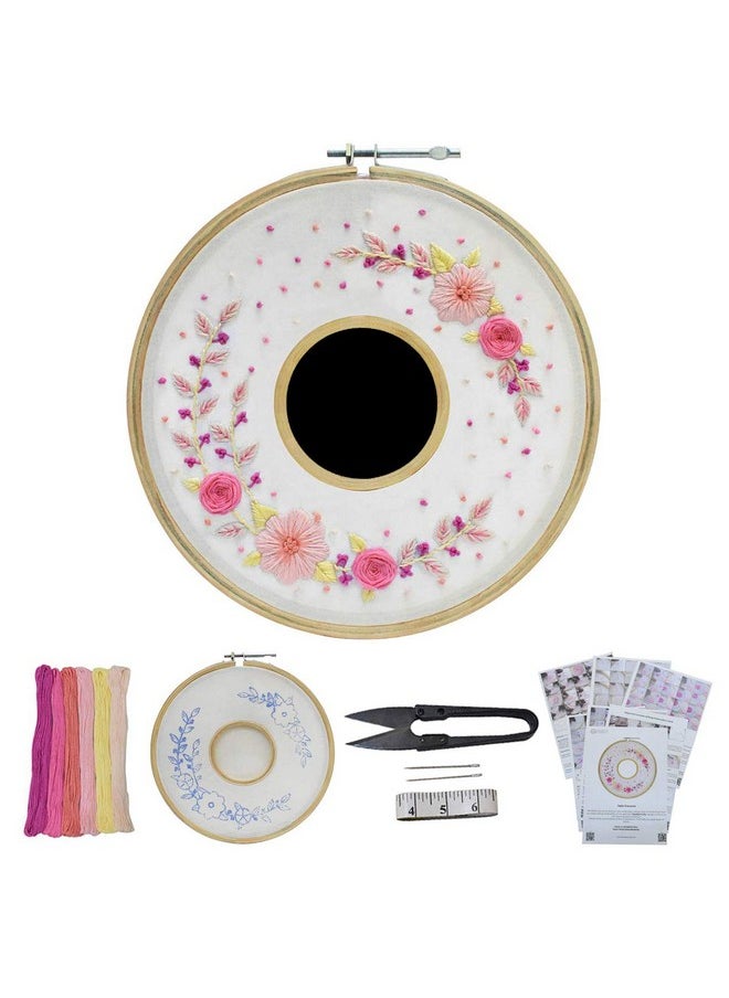 Embroiderymaterial DIY Embroidery Cross Stitch Art Kit-Craft Materials & Printed Tutorial Pages Included