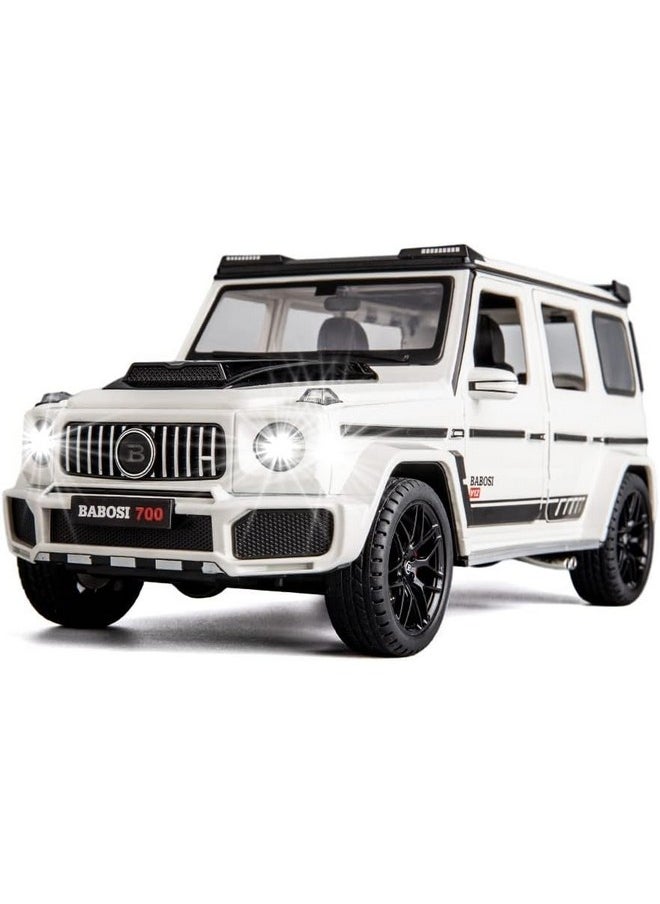 Sky Tech® Brabus 700 Mercedes-Benz AMG G63 Benz Model Car Gwagon 1:32 Exclusive Alloy Metal Pull Back Die-cast Car Diecast Metal Pullback Toy car with Openable Doors & Light Music【Colors as Per Stock】