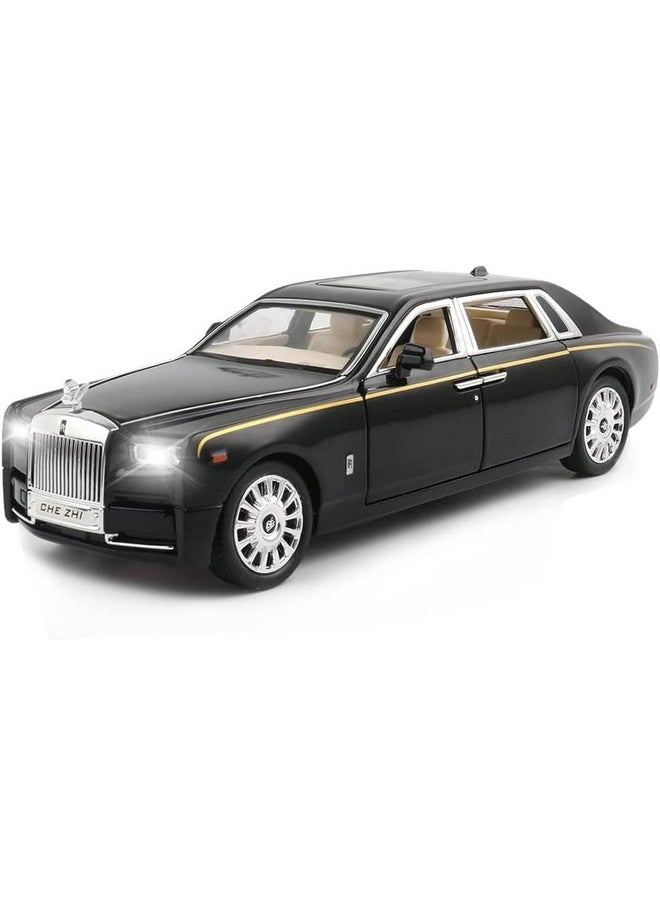 Sky Tech® Rolls Royce Phantom Model Car 1:32 Scale Exclusive Alloy Metal Car Pull Back Die-cast Car Toy car with Openable Doors & Light Music Boys Toys for Kids (Phantom 1:32)【Colors as Per Stock】