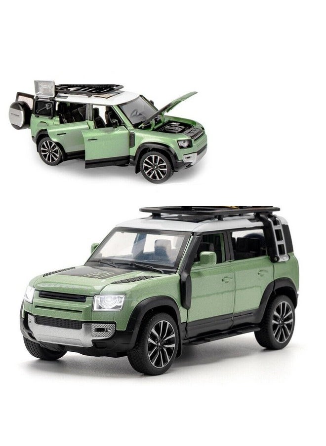 Sky Tech® Range Rover Defender 1:32 Scale Model Car Exclusive Alloy Metal Pull Back Die-cast Car Metal Pullback Toy car with Openable Doors & Light Music Best Gifts Toys Kids?Colors as Per Stock?