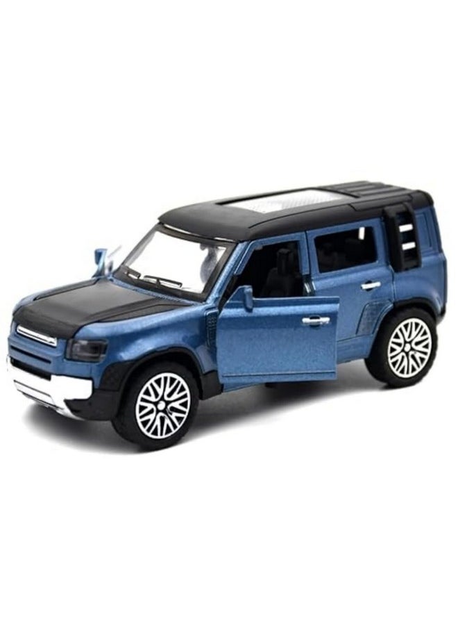 RUHANI Diecast Metal Car Model Defender Toy Cars for Kids Pull Back Openable Doors (Blue)