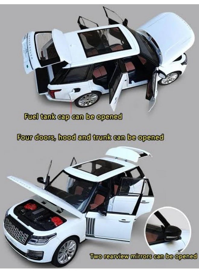 Sky Tech® Range Rover SUV Car 1:32 Scale Model Car Exclusive Alloy Metal Pull Back Die-cast Car Metal Pullback Toy car with Openable Doors & Light Music Best Gifts Toys Kids【Colors as Per Stock】