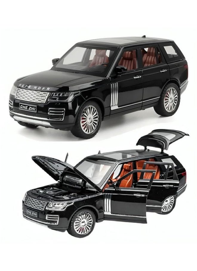 Sky Tech® Range Rover SUV Car 1:32 Scale Model Car Exclusive Alloy Metal Pull Back Die-cast Car Metal Pullback Toy car with Openable Doors & Light Music Best Gifts Toys Kids【Colors as Per Stock】