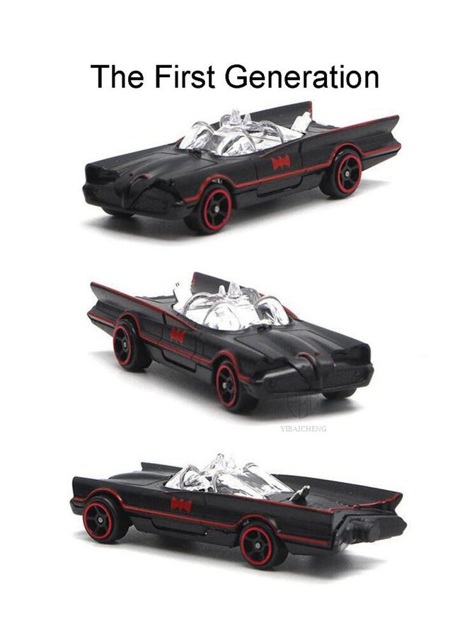 PLUSPOINT Black Super Hero Metal Cars Set Push N Go 6 Pc Vehicles, Racing Cars Play Set for Toddlers,Boys Die-Cast Car Set, Cake Decorations Topper Birthday Gift(Bat 6pc)