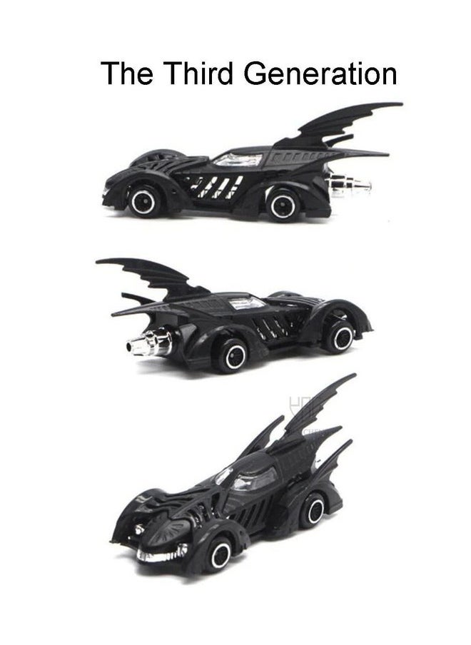 PLUSPOINT Black Super Hero Metal Cars Set Push N Go 6 Pc Vehicles, Racing Cars Play Set for Toddlers,Boys Die-Cast Car Set, Cake Decorations Topper Birthday Gift(Bat 6pc)