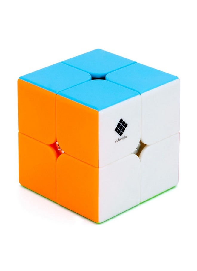 Cubelelo Drift 2x2 Stickerless Magic Speed Cube for Kids & Adults Speedy Brainstorming Puzzle (Multicolor)