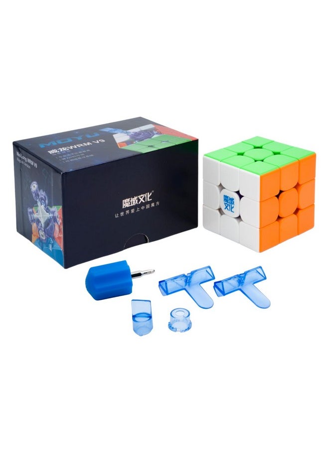 Cubelelo MoYu WeiLonG WR M V9 MagLev Version | Features 9-Level Adjustable Magnetic Levitation & Anti-pop Anti-dispersal System | Speed Cube for Kids & Adults Speedy Stress Buster Brainstorming Puzzle