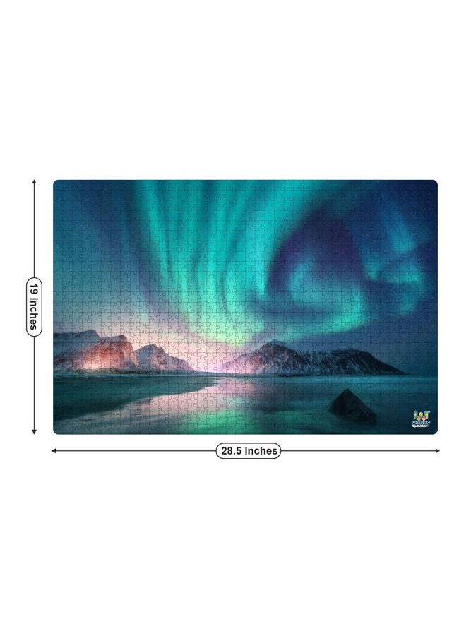 Webby Aurora Borealis Wooden Puzzle | Best Gift for Teenager | Fun & Challenging| Puzzle for Adult & 14+ Kids, 1000 Pieces Puzzle