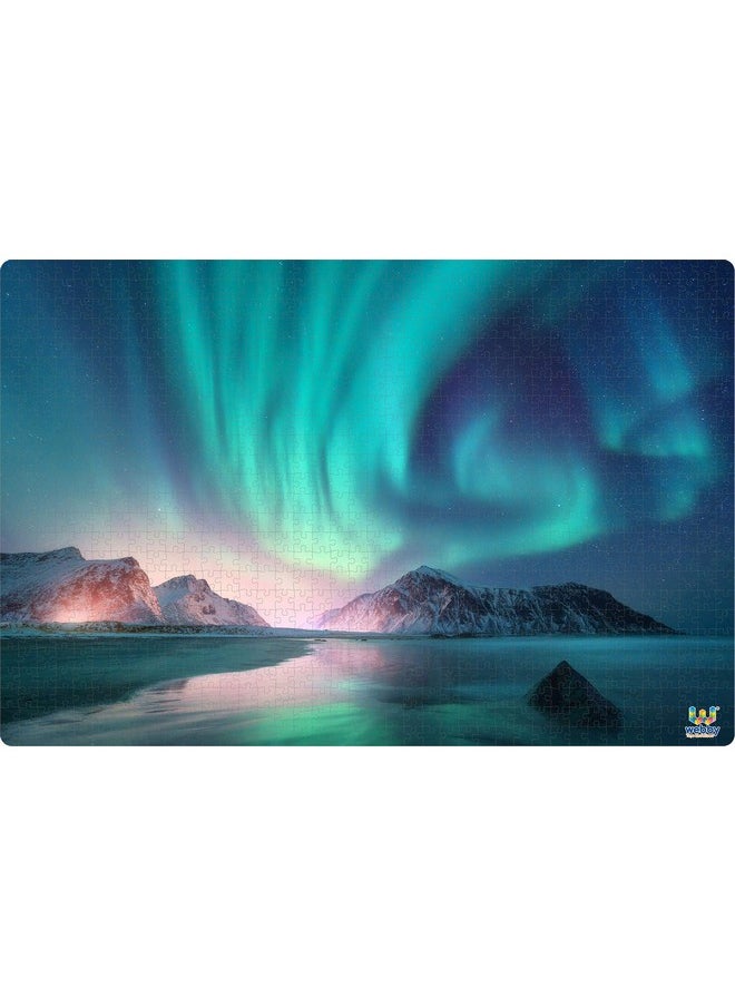 Webby Aurora Borealis Wooden Puzzle | Best Gift for Teenager | Fun & Challenging| Puzzle for Adult & 14+ Kids, 1000 Pieces Puzzle