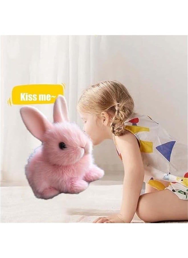 Bunby - My Realistic Bunny Toy, Bunbi Realistic Bunny, Vitality Bliss Realistic Bunny, Betterlife Bunny Realistic Bunny Toy,  Impersonator of Bunny Kind, Jumping, Twitching (Pink+Yellow)