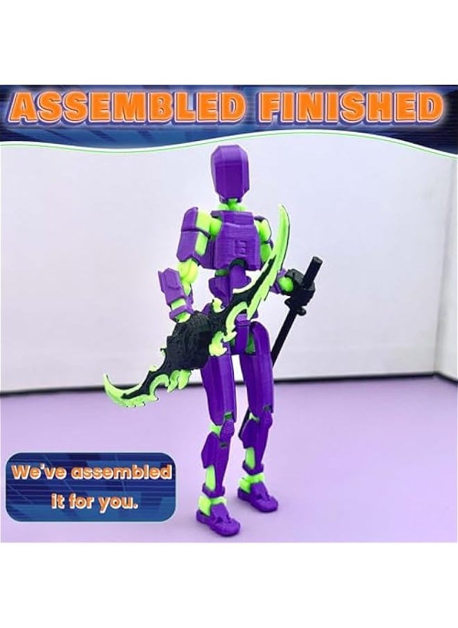 (Assembly Completed) T13 Action Figure Set Already Assembled, 3D Printed 13 Robot Titan 13 Action Figure, T13 Action Figure