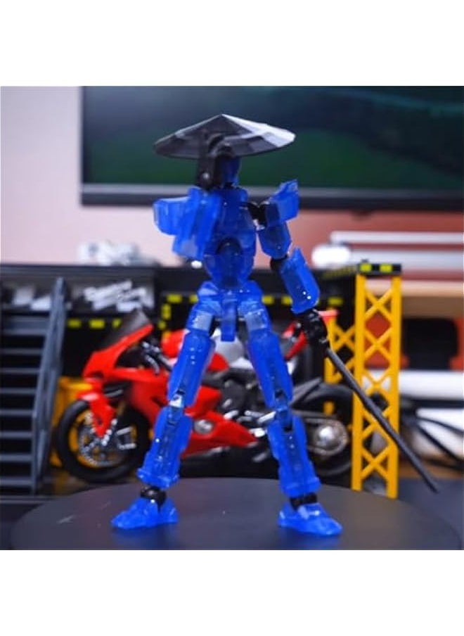 Fourth Generation T13 Action Figure 1 Pack, 3D Printed Human Body Model, Lucky 13 Action Figure,Multi-Joint Movable Robot, PVC Model Full Body Mobile Robot Desktop Decoration