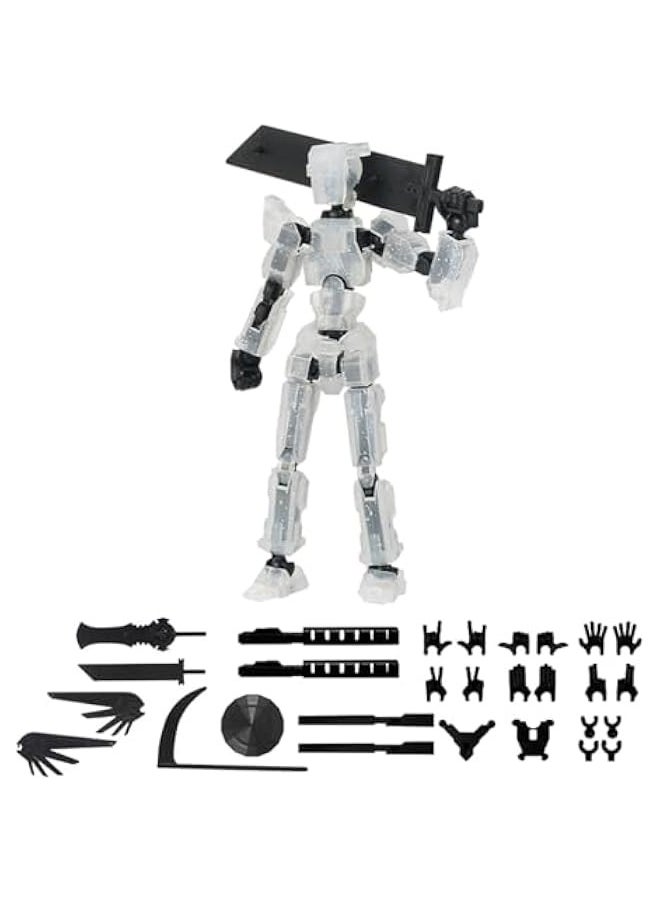 Fourth Generation T13 Action Figure 1 Pack, 3D Printed Human Body Model, Lucky 13 Action Figure,Multi-Joint Movable Robot, PVC Model Full Body Mobile Robot Desktop Decoration