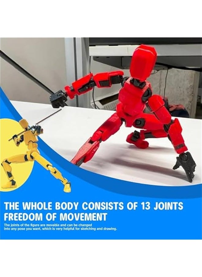 Third Generation Lucky 13 3D Printed PVC Model Multi-Joint Movable Robot Desktop Decoration Converting Action Figure