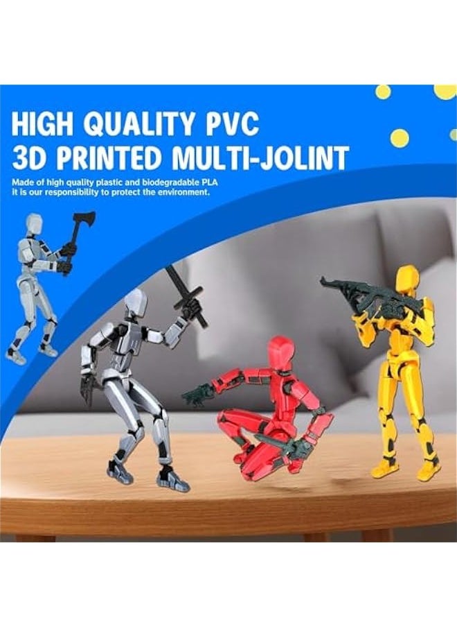 Third Generation Lucky 13 3D Printed PVC Model Multi-Joint Movable Robot Desktop Decoration Converting Action Figure