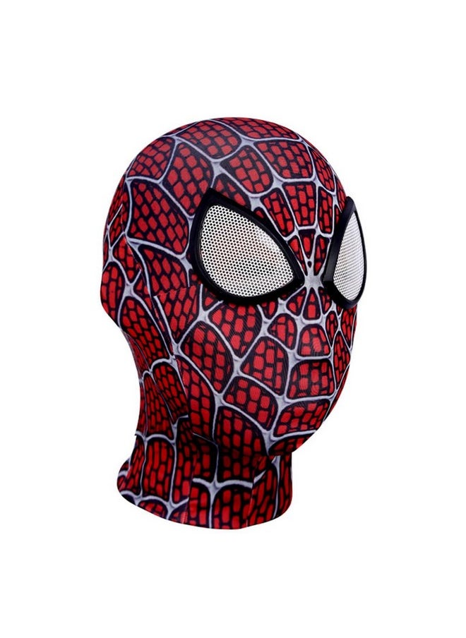 Fancyku® 3D Spider-Man Mask, Spiderman Masks Spider Man Cosplay Costumes Superhero Lenses, Superhero Costume Mask for Adult Kids, Role Play Superhero Masks for Halloween Masquerade Cosplay (Dark Red)