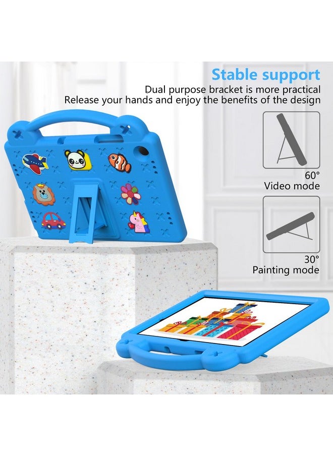 YRH for Galaxy Tab A9 Plus Case Kids 11-inch 2023, EVA Shockproof Cover for Samsung A9+ Plus Tablet Case, with Stand Handle Figures, SkyBlue