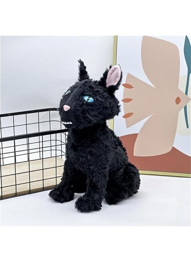 11.8 inches Coraliness Cat Plushies, The Cat Monster Stuffed Animal Pillow Doll Toy, Black Cat Plush Gift for Fans Boys and Girls