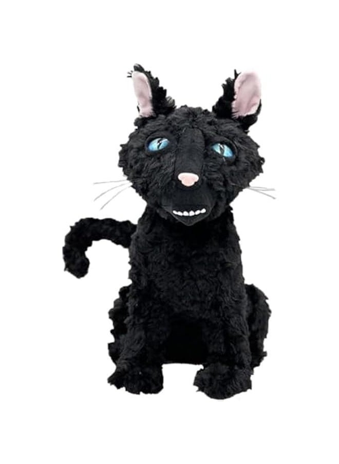 11.8 inches Coraliness Cat Plushies, The Cat Monster Stuffed Animal Pillow Doll Toy, Black Cat Plush Gift for Fans Boys and Girls