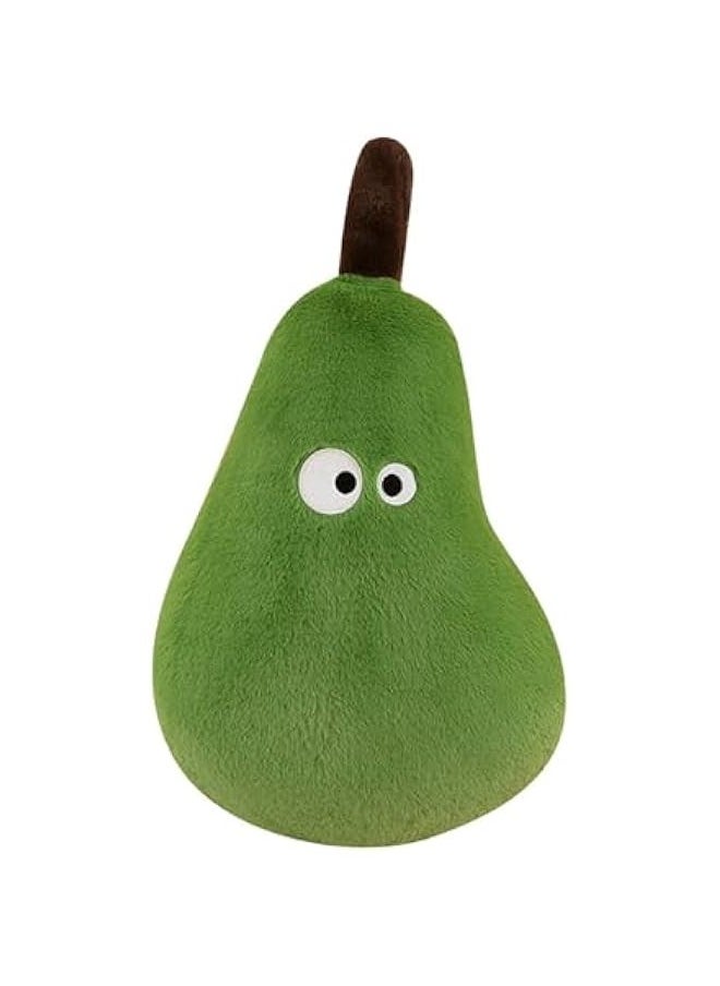 26“ Pear Stuffed Plush Pillow, Cute Stuffed Pear Fruit Collection Pillow Plush Sofa Cushion, Faux Pear Plush Doll Cozy Pillow, Gift for Kids and Adults (2.3 lbs Green 26 in)