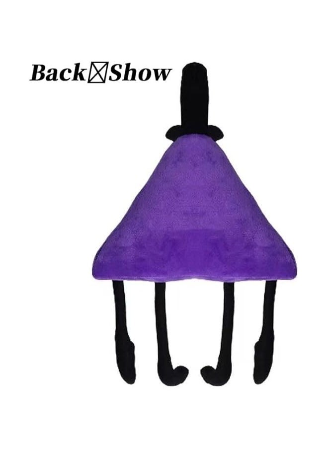 New 16.5'' Falls Bill Cipher Plush,Soft Stuffed Doll Plushies for Boys and Girls (Purple)