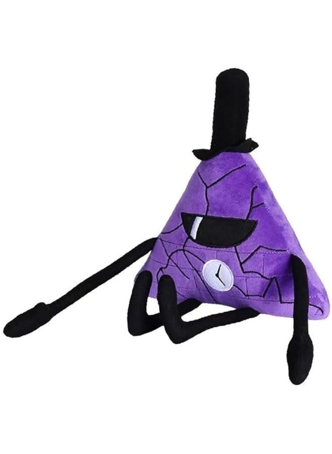 New 16.5'' Falls Bill Cipher Plush,Soft Stuffed Doll Plushies for Boys and Girls (Purple)