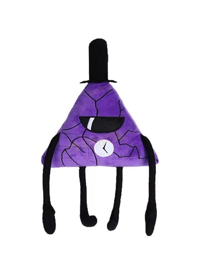 New 16.5'' Falls Bill Cipher Plush,Soft Stuffed Doll Plushies for Boys and Girls (Purple)