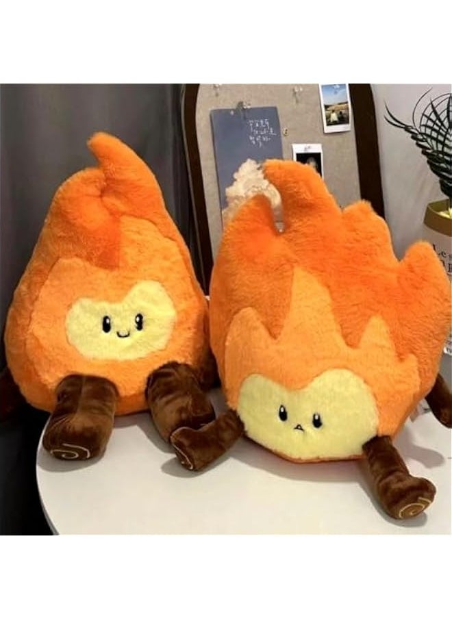 Flame Plush Toy，Smiling Fun Filled Flame Pillow, 16 Plush Flame Character Stuffed Toy Pillow, Soft Plush Toy for Children's Birthday Gift (Smile)