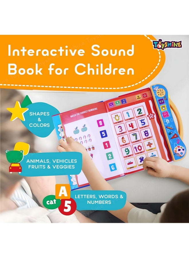 Toyshine Interactive E Learning Book Musical English Educational Phonetic Learning Book For 3+ Years Children, Model - B, Multicolour