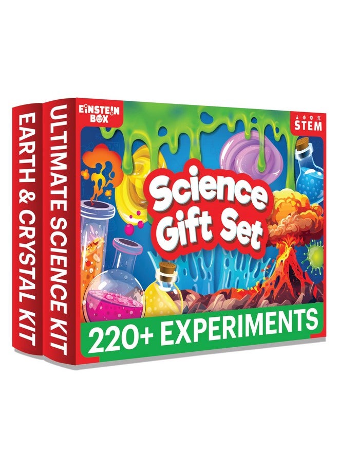Einstein Box Science Gift Set for Boys & Girls Ages 6-8-10-12-14 Years | Birthday Gifts Ideas for Kids | STEM Learning Toys for 6,7,8,9,10,11,12,13,14-Year-Olds | 2-in-1 Learning Set |