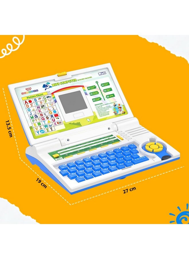 Wembley Educational Kids Laptop for 2-5 Years Boys Girls Computer Toys for 3 Years Ideal Birthday Gift Fun Activity Learning Alphabet, Letter, Words, Games, Mathematics, Music, Logic Memory Tool