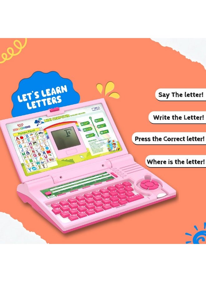 Wembley Educational Laptop for Kids Toys for 2-5 Years Learning Activity Computer Toys for 3 Years Old Boy Learn Alphabet, Letter, Words, Games, Mathematics, Music, Logic Memory Tool