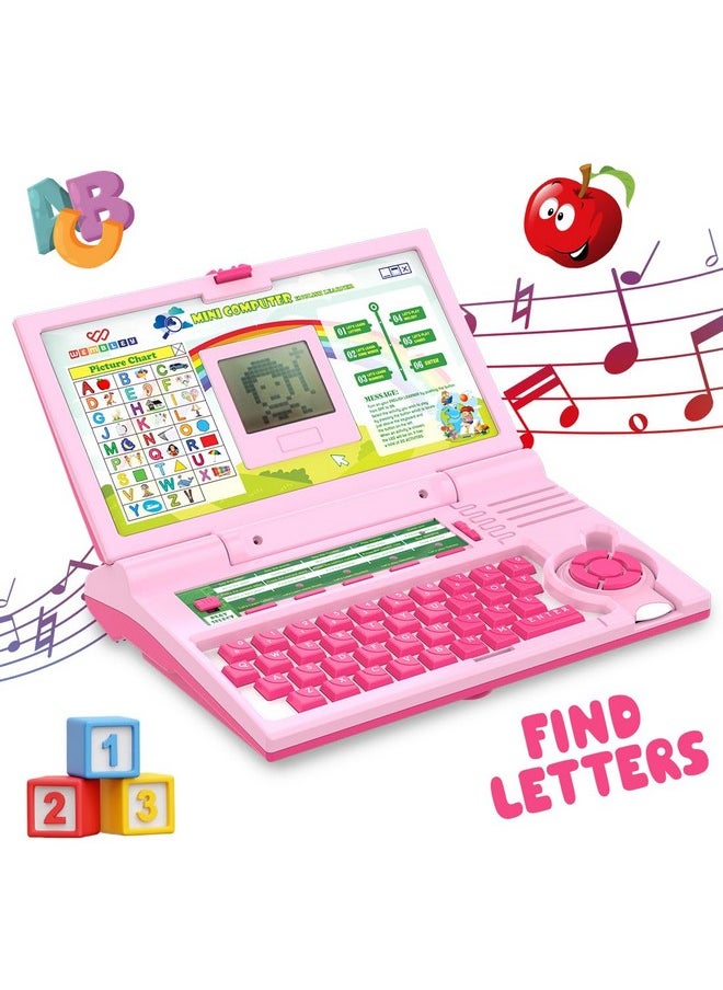 Wembley Educational Laptop for Kids Toys for 2-5 Years Learning Activity Computer Toys for 3 Years Old Boy Learn Alphabet, Letter, Words, Games, Mathematics, Music, Logic Memory Tool