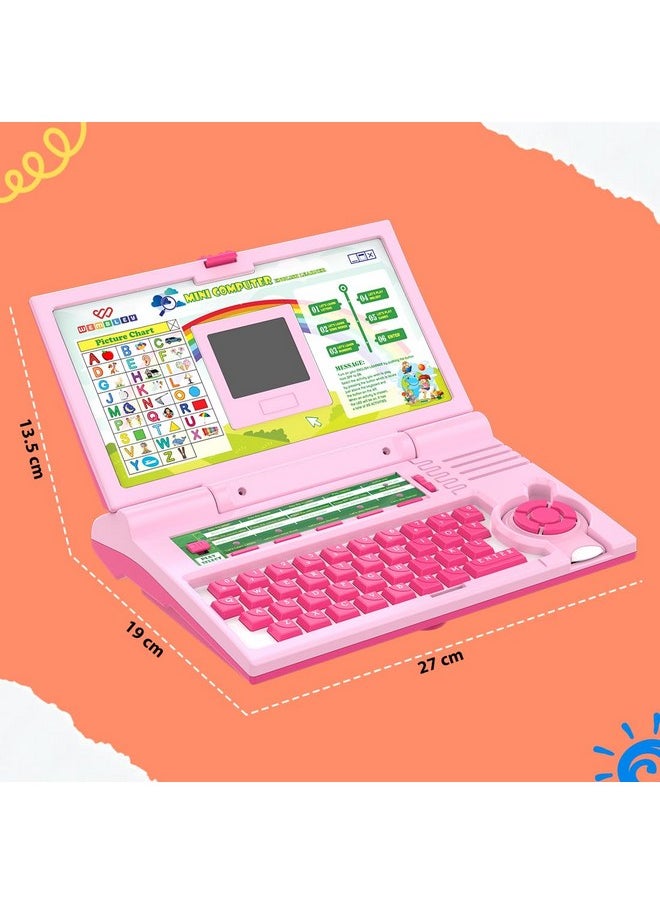 Wembley Educational Laptop for Kids Toys for 2-5 Years Learning Activity Computer Toys for 3 Years Old Boy Learn Alphabet, Letter, Words, Games, Mathematics, Music, Logic Memory Tool