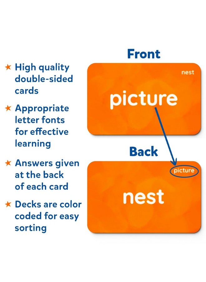 Skillmatics Flash Cards - 500 Sight Words, for Preschool (Pre-K), Kindergarten,1st, 2nd, 3rd Grade, Includes The Dolch & Fry Word List & 6 Unique Games