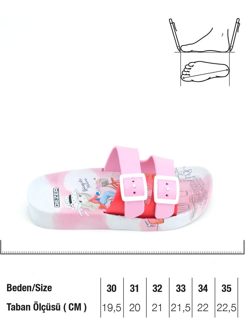Summer Girls' Adjustable Two Buckles Suitable for Wet Floors Slippers