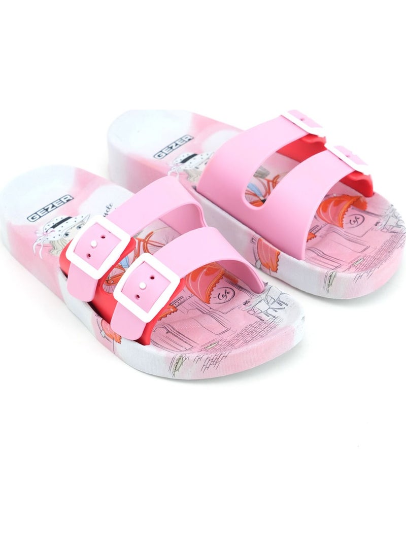Summer Girls' Adjustable Two Buckles Suitable for Wet Floors Slippers
