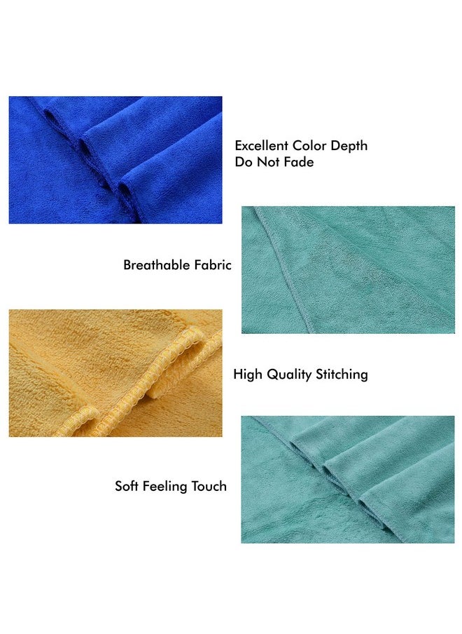 Yellow Weaves Super Soft Microfiber Hand Towels, Gym & Workout Towels 400 GSM(3 Pieces, Multi Colors)