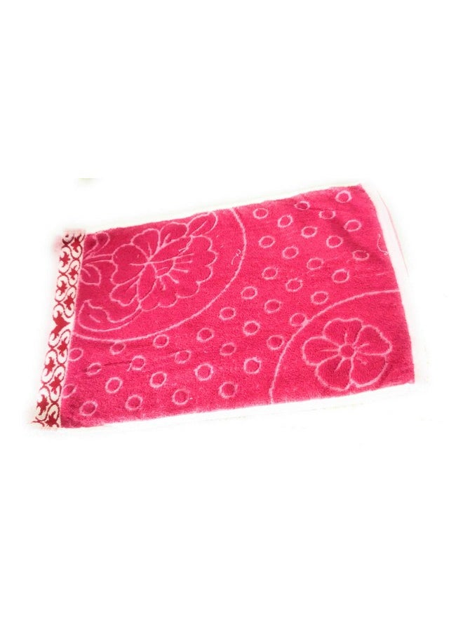 Cotton Colors Floral Design Hand Towels (Medium, Multicolor, Pack of 8)_t043