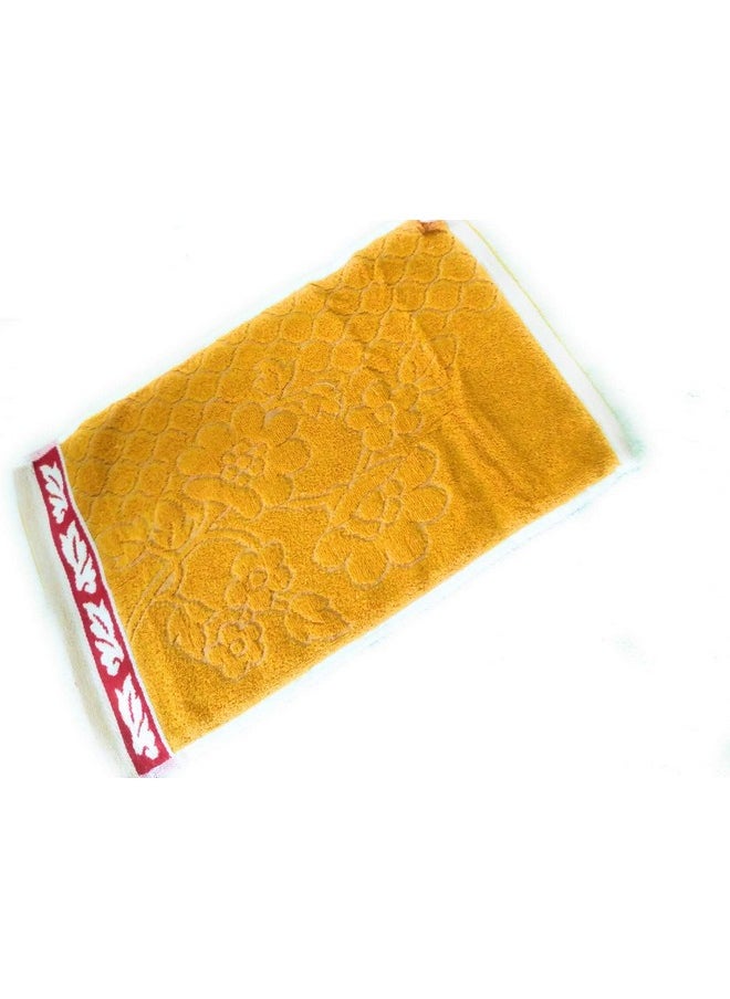 Cotton Colors Floral Design Hand Towels (Medium, Multicolor, Pack of 8)_t043