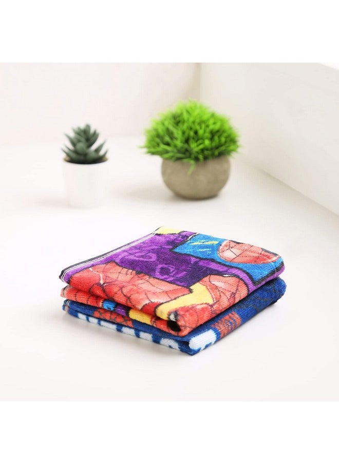 Spaces 100% Cotton Face Towel Life Like Prints High Absorbency Colour Smart 380 GSM Multi